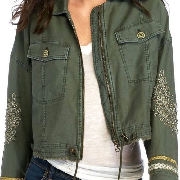 Free People Jackets & Blazers - FREE PEOPLE NWT CROPPED CARGO JACKET!!